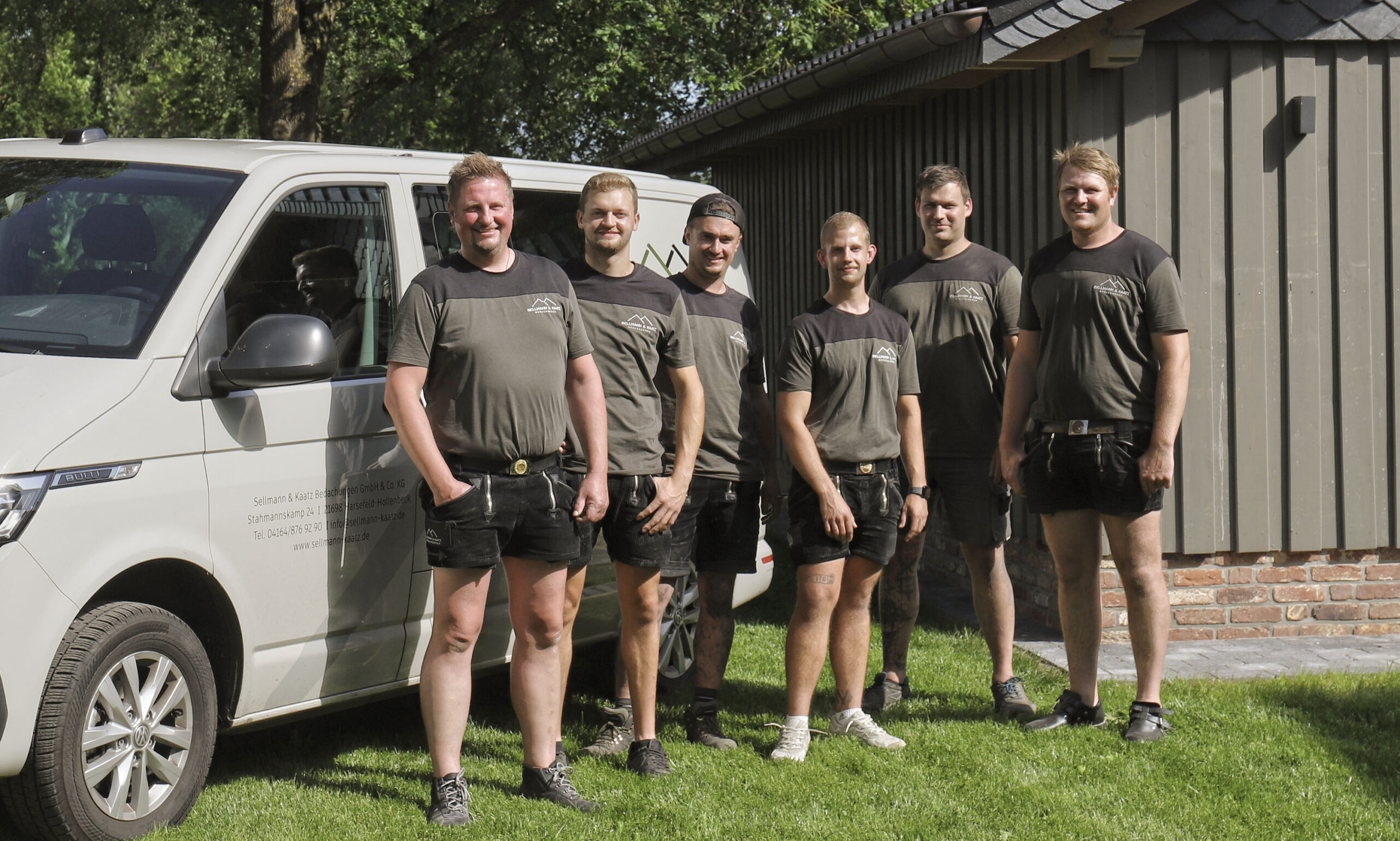 Dachdecker in Aktion